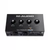 Audio interface M-Audio M-Track Duo — USB 2-in/2-out, 16-bit/48 kHz, 1x XLR/TS combo, 1x instrument input, phantom 48V
