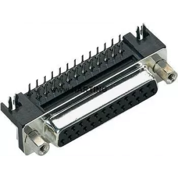 D-Sub connector Harting 09 68 463 5812 37-pin solder right-angle