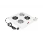 ROLINE 19 inch Induction Fan Unit 26.21.0076, gray, 2 fans