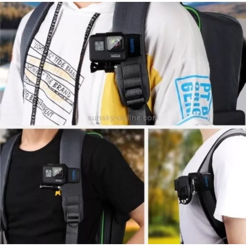 Strap mount RUIGPRO DCA6908 for DJI Osmo Action — 360° rotation, lightweight