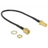 Coaxial Cable DeLOCK 88876 RP-SMA Standard 0.2m Black