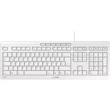 CHERRY STREAM keyboard Office USB QWERTZ German White