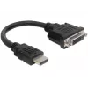 Cable HDMI-DVI M/F DeLOCK 0.2m
