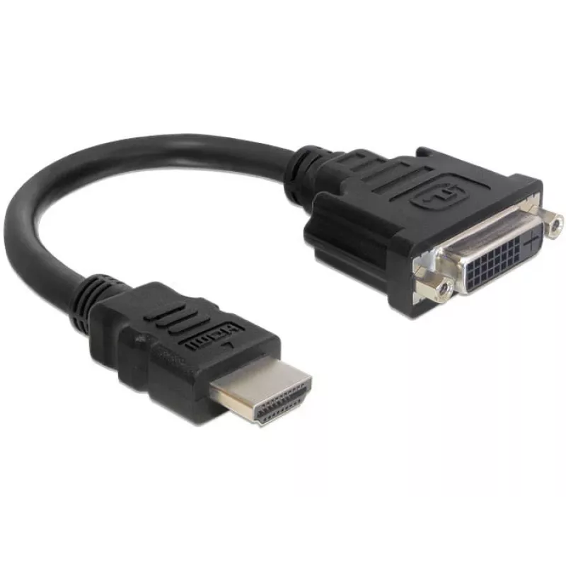 Cable HDMI-DVI M/F DeLOCK 0.2m