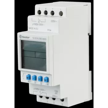FINDER Timer Switch 16A 12.22.8.230.0000 Series 12 DIN-Rail 2W 230VAC 12.22.8.230.0000 (122282300000)