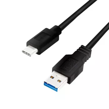 Logilink - USB Cable - USB Type A (W) to USB-C (M) - USB 3.2 Gen 1 - 3 A - 1 m - Black (CU0168)