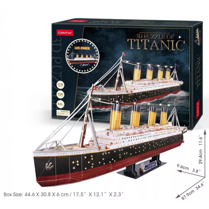 3D Puzzle CubicFun Titanic LED