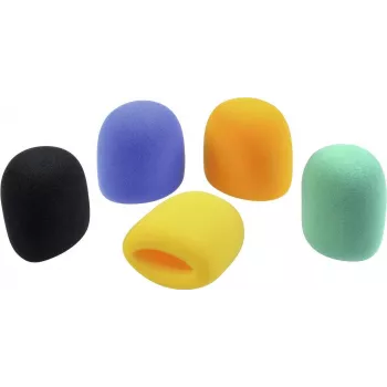 Microphone Windshield Set Omnitronic 6000620N — 5 colors, replacement foam covers