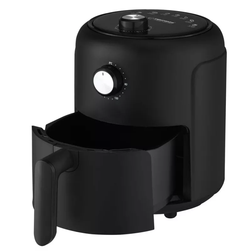 Hot air fryer ESPERANZA EKA001, 2.6 L, 1000 W, 7 programs, black, compact countertop