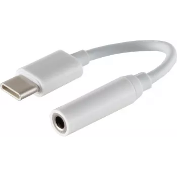 Audio Cable S/CONN 14-05020 0.1m 3.5mm USB Type-C White