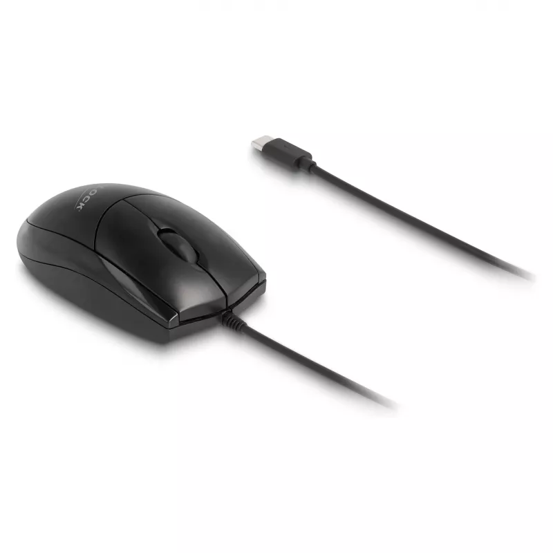 Mouse DeLOCK 12114 USB Type-C Optical Ambidextrous
