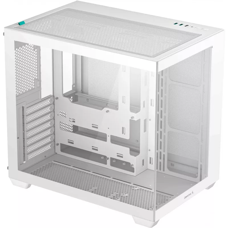 PC case DeepCool CG530 WH Midi Tower — ATX/Micro ATX/ITX, tempered glass, 2×3.5 inch + 3×2.5 inch bays, supports up to 410 mm GPU