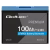LiFePO4 battery QOLTEC 12.8V 100Ah with Bluetooth — 12.8 V 100 Ah