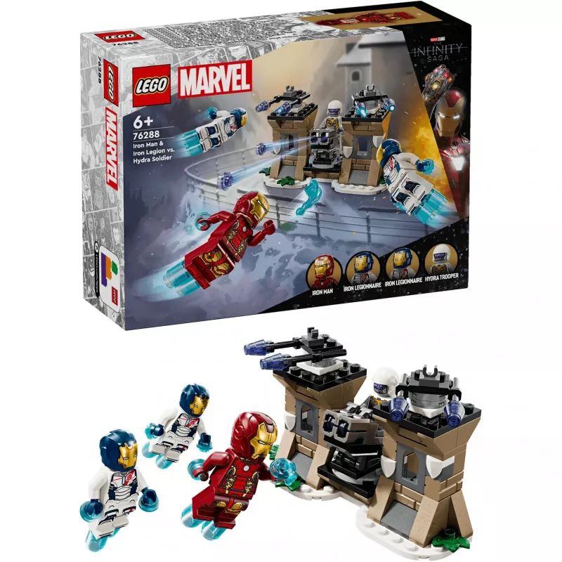 Construction toy LEGO set 76288 Marvel Super Heroes Iron Man Iron Legion HYDRA Soldier, minifigure, buildable model