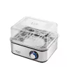 Egg cooker Adler AD 4486 — 8-egg capacity, 800 W, black satin steel with transparent lid