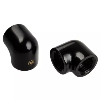 Adapter 90° G1/4 inch female to G1/4 inch female, BitsPower Touchaqua TA-90DIA-GB