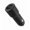 Car mobile device charger Gembird TA-UC-AC2PDQC38-CAR-01, USB-C, 38W, 12–24V, black