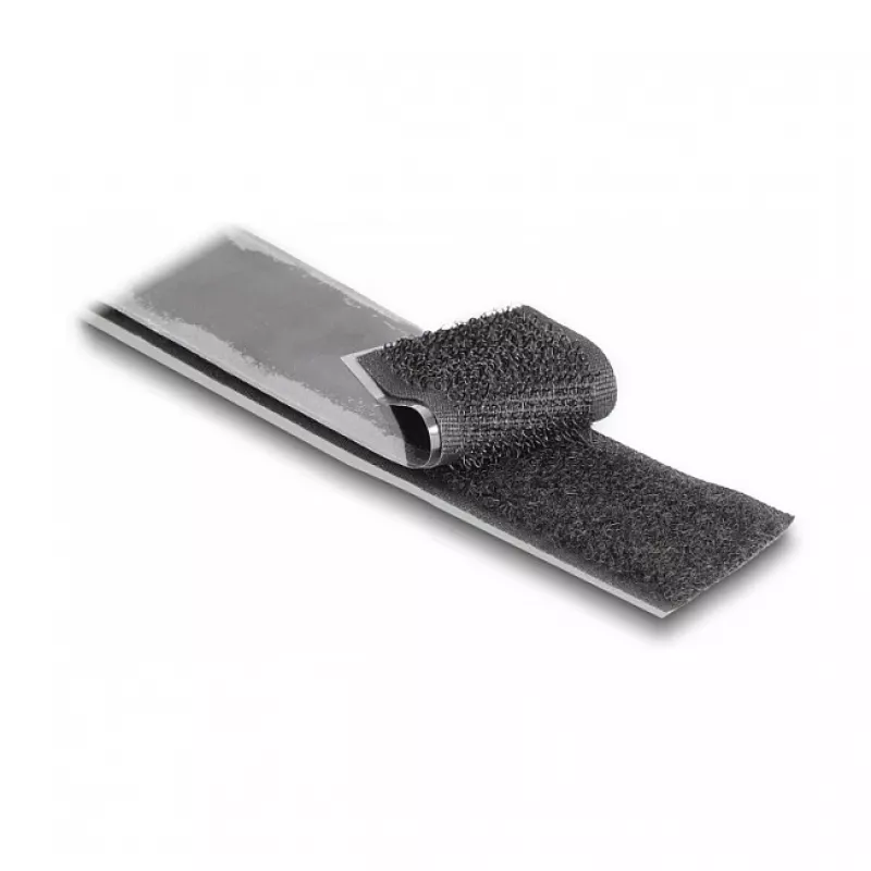 DeLOCK Heavy-duty Hook-and-Loop tape self-adhesive L 15 m x W 25 mm black