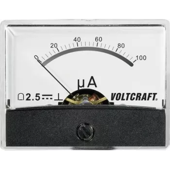 Voltcraft AM-60X46/100µA/DC installation-Measuring Instrument AM-60X46/100µA/DC 100 µA moving-coil meter (AM-60X46/100&micro,A/DC)