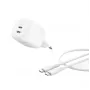 Belkin BoostCharge Pro - Power Supply - GaN - 50 Watt - Fast Charge - 2 Output Ports (2 x USB-C)