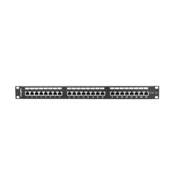 Lanberg PPS5-1024-B 24-Port Cat5e Shielded Patch Panel 1U 19 inch Rack Mount Black
