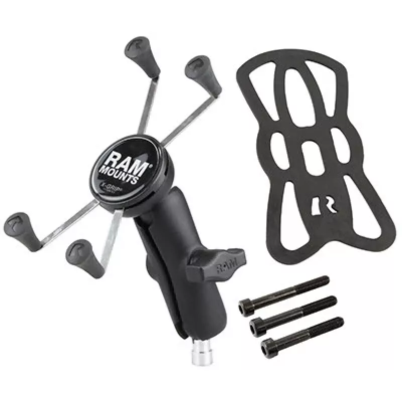 RAM Mounts X-Grip Large Phone Mount Motorcycle Handlebar Clamp Black