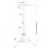 Projector ceiling mount MACLEAN MC-953 — steel, height adjustable 1.2–1.7 m