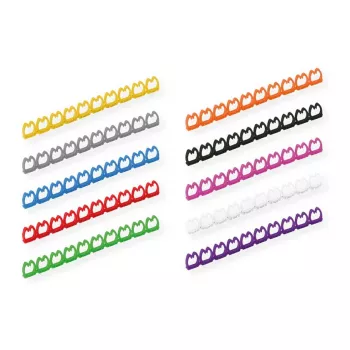 VALUE Kabelmarkierungsset fr Patch Cable, 5 - 6,5mm, 10 x 10 pc(s), Multicolour