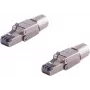 RJ45 Connector ShiverPeaks BS08-45006-2 Toolless Quick STP, shielded Ethernet plug