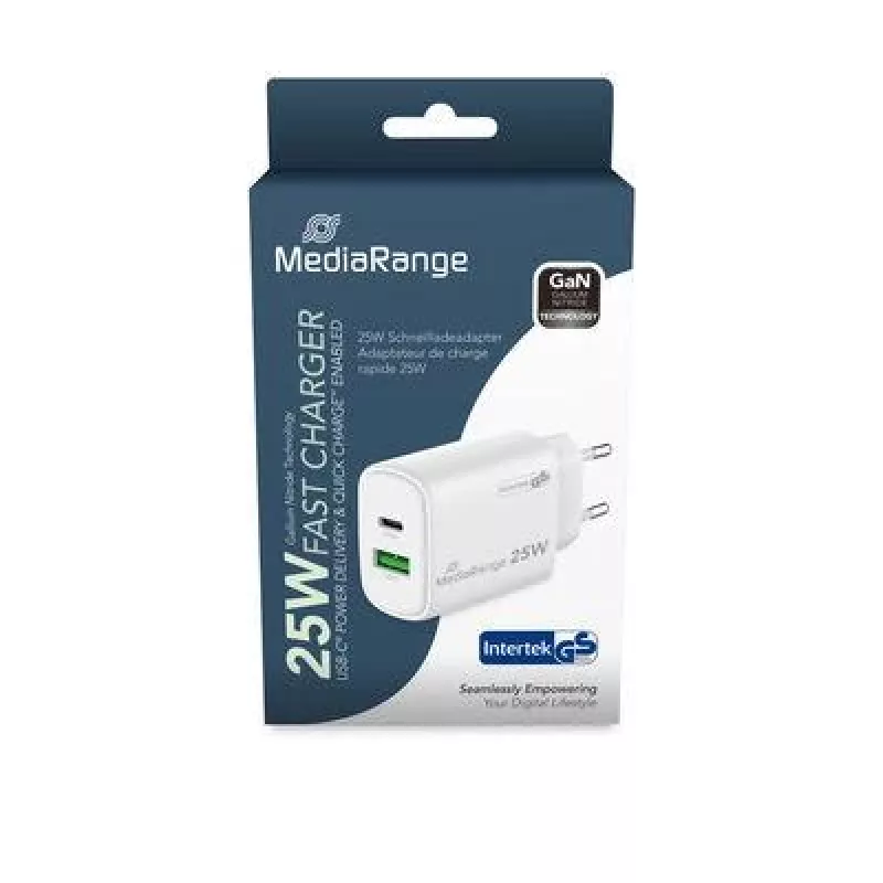Power Adapter USB/USB-C 25W/FAST MRMA112-2 Mediarange