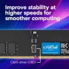 Crucial - DDR5 - Modul - 32 GB - DIMM 288-PIN - 3200 MHz / PC5-51200 CL52 1.1 V taktunabhängig unbuffered on-die ECC Schwarz