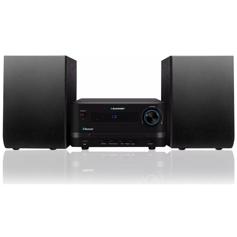 Home audio micro system BLAUPUNKT MS14BT — CD/MP3 player, Bluetooth, USB, FM RDS, 15W RMS, black