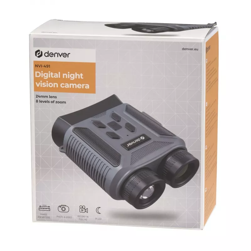 Binocular Denver NVI-491 Black Grey Plastic MicroSD Lithium