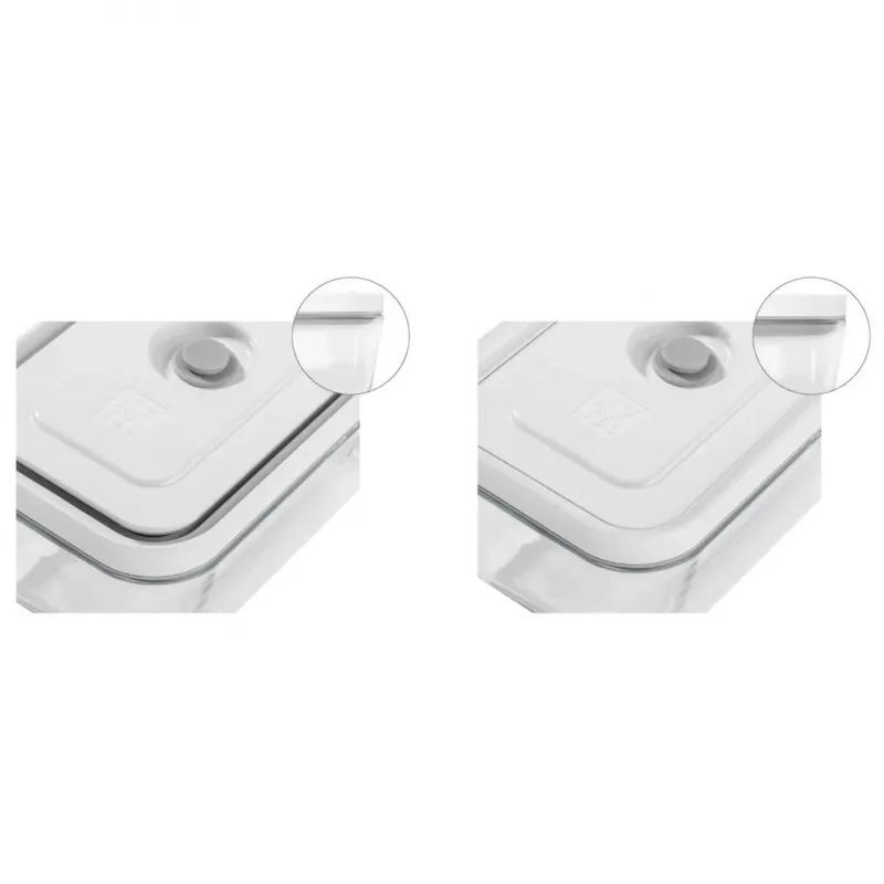 Food storage container ZWILLING 36803-100-0 rectangular glass 0.35 L, grey, airtight, stackable