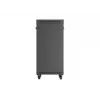 Network Rack Cabinet LANBERG 19 inch 24U 600x800 mm black with glass door and LCD cutout (Flat Pack) v2