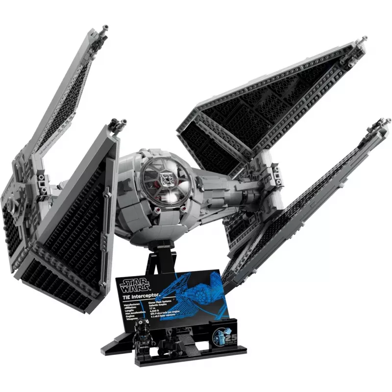 LEGO Star Wars Tie Interceptor model 75382 — detailed starfighter build, 1931 pcs, 18+