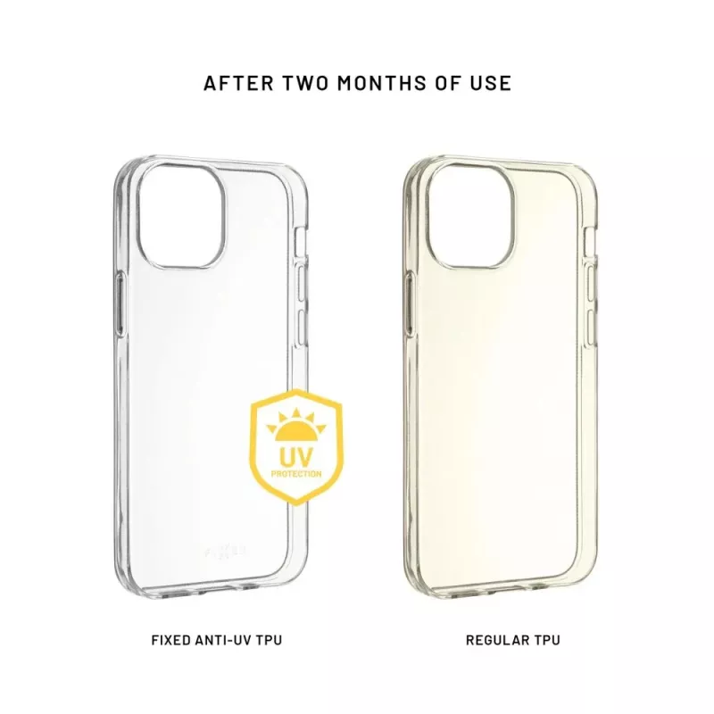 Protective back cover FIXED for Samsung Galaxy S25+ — transparent TPU, model FIXTCCA-1505-TR