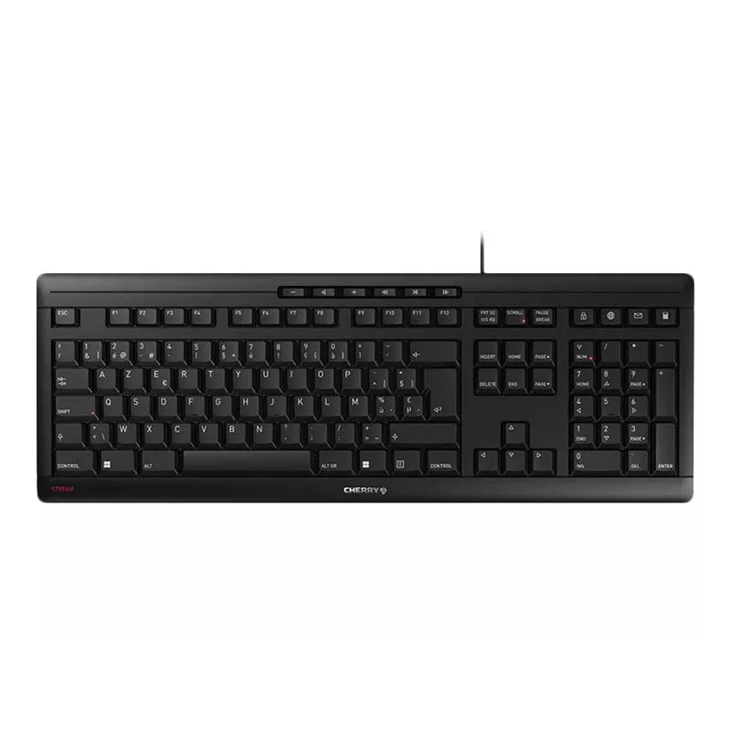 Keyboard CHERRY STREAM JK-8500BE-2 Office USB AZERTY Belgian Black
