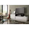 Cama TV cabinet SIGMA 3 180 white/white gloss + black