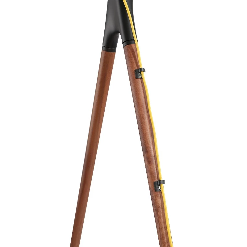 LogiLink BP0078 TV Floor Stand, 49-70 inch, 4 Walnut Wood Legs, 40 kg, Black