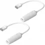 Networking Cable Ubiquiti UACC-Cable-Extender-C6A RJ-45 Cat6a 0.185 m White