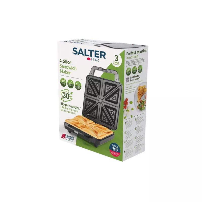 Salter EK6538VDE 4-Slice Sandwich Maker