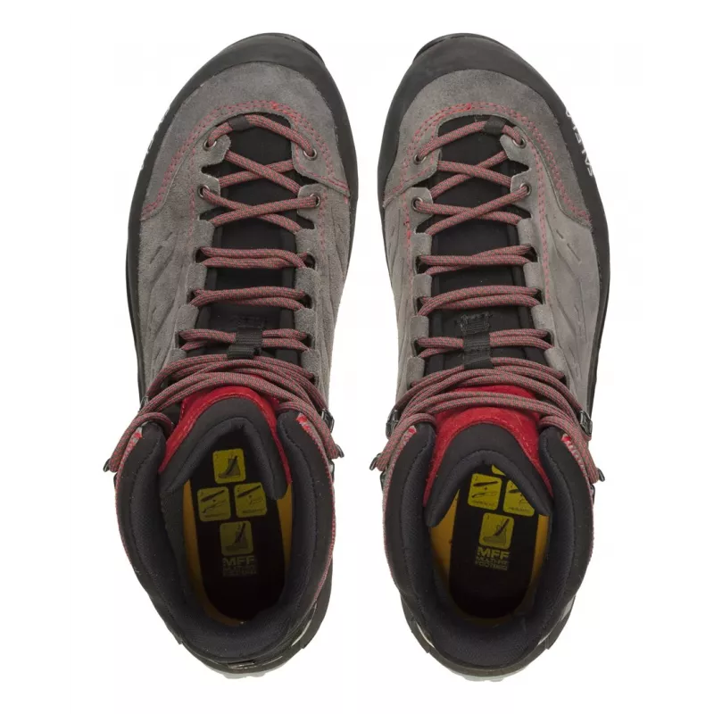 Salewa MTN Trainer Mid GTX Male Adult Charcoal, Grey, Red