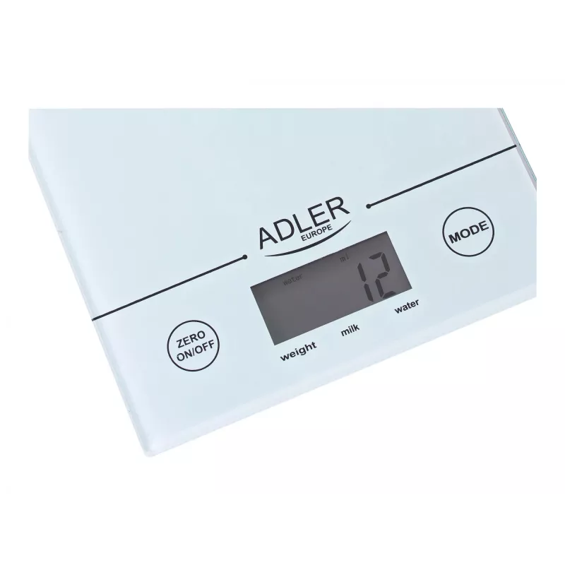 Adler AD 3138 w kitchen scale Electronic kitchen scale White Countertop Square