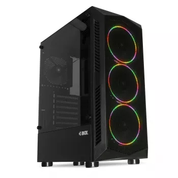 PC Case IBOX LUPUS 27 Midi Tower ATX, tempered glass, RGB, 455×200×380 mm, supports ATX, GPU up to 32 cm
