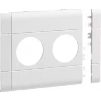 Hager cover plate GB120209016 2-gang BRA 120mm hf v-White (GB120209016)