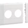 Hager cover plate GB120209016 2-gang BRA 120mm hf v-White (GB120209016)