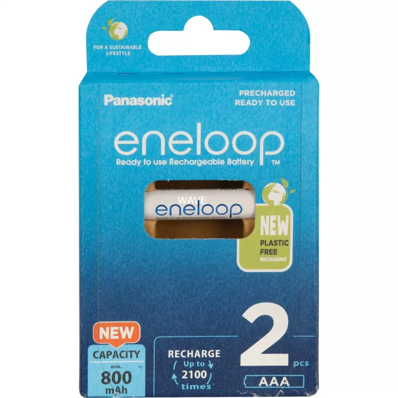 Rechargeable batteries PANASONIC ENELOOP AAA 800 mAh 2 pc(s) (BK-4MCDE/2CP)