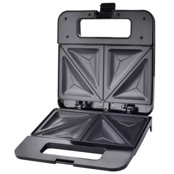 Sandwich maker ESPERANZA PARMIGIANO 1000 W — 4 sandwiches, black, non-stick plates