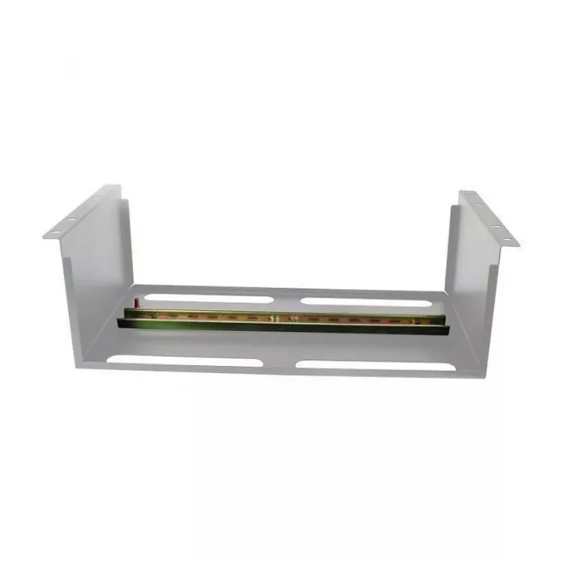 ALLNET Device Holder for DIN Rail/DIN-Rail Devices T150mm/5HE Light Grey Front Mounting